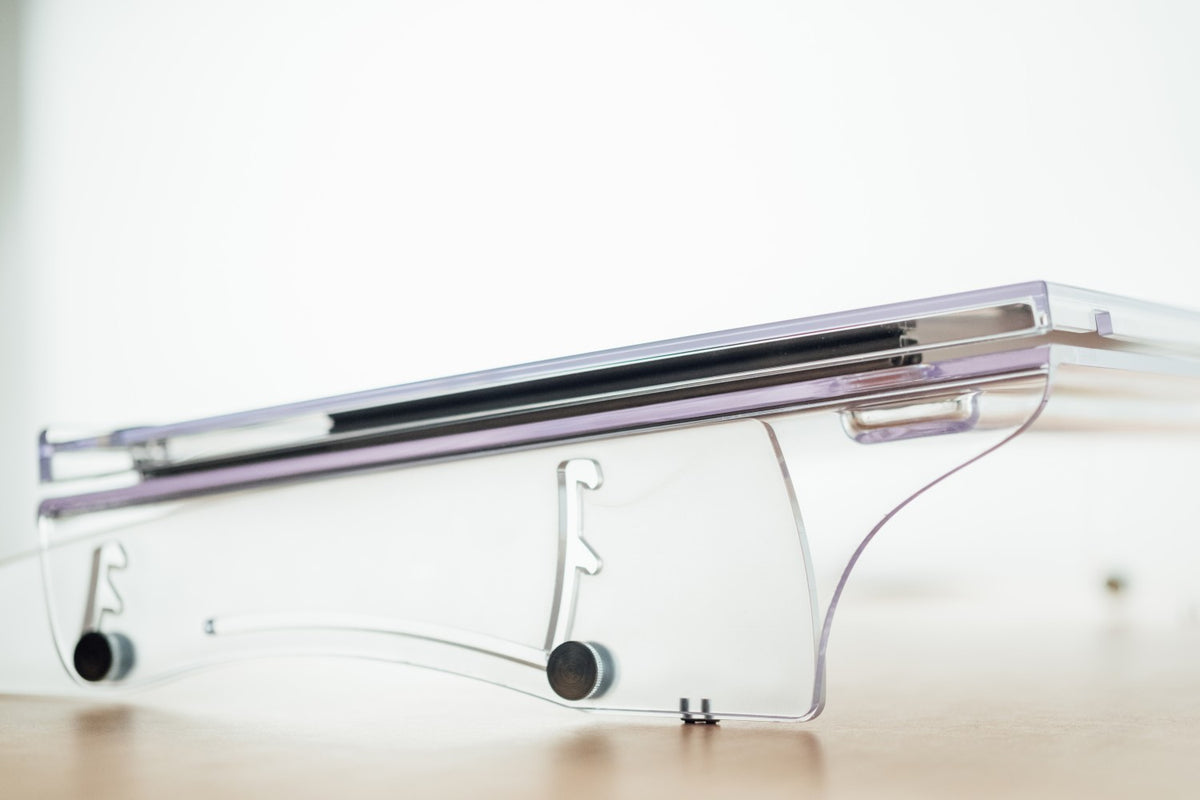 Porte-Documents et Pupitre d'Écriture FlexDesk 640, Gris Transparent