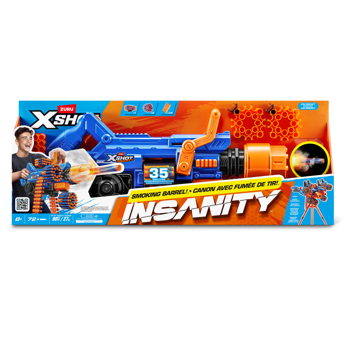 ZURU XSHOT Insanity Smoking Barrel Blaster - vue 5