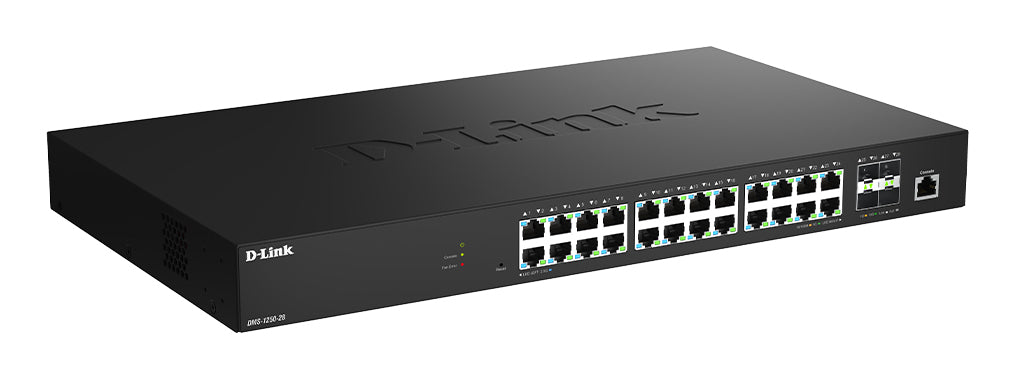 D-Link DMS-1250-28/E commutateur réseau Géré L2 2.5G Ethernet (100/1000/2500) Noir