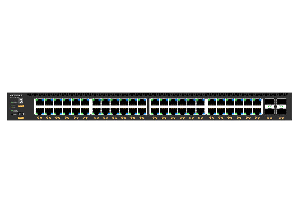 NETGEAR GSM4352 Géré L3 Gigabit Ethernet (10/100/1000) Connexion Ethernet, supportant l'alimentation via ce port (PoE) 1U Noir - vue 4