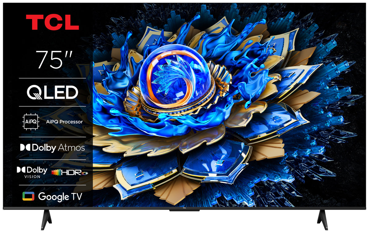 TCL T69C 75T69C TV 190,5 cm (75") 4K Ultra HD Smart TV Wifi Noir 350 cd/m²