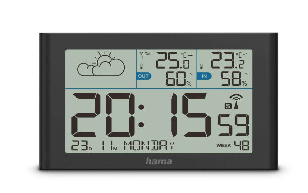 Hama 00222216 station météo numérique Noir Batterie