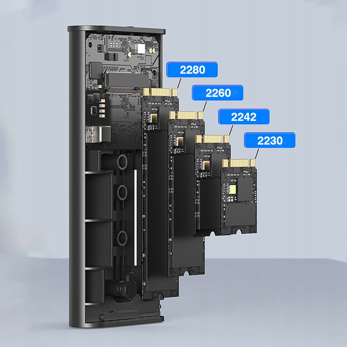 Boîtier SSD M.2 NVMe PCIe USB-C 4.0, emplacement pour disque M.2 Thunderbolt 4, 40 Go, Zenwire M280U4C