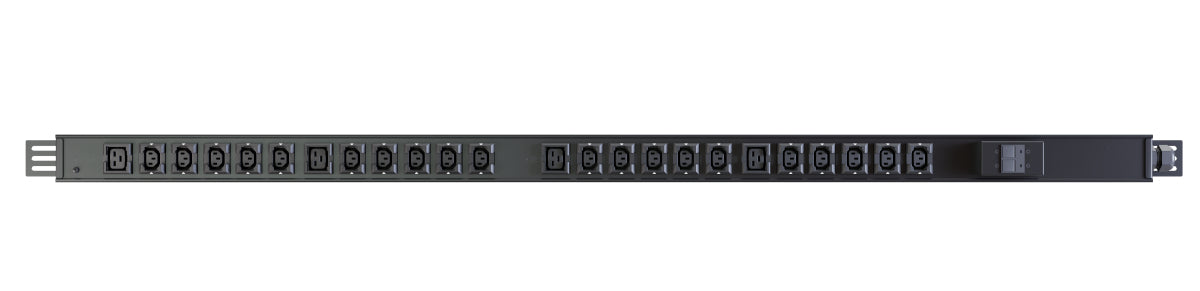 Vertiv PowerGo PDU en rack basique | 0U | Vertical | 230 V | 32 A | 20 prises IEC C13 à verrouillage manuel, 4 prises IEC C19 à verrouillage manuel | 7,3 kW | 1P+N+E (IP44) | EP0G90A0