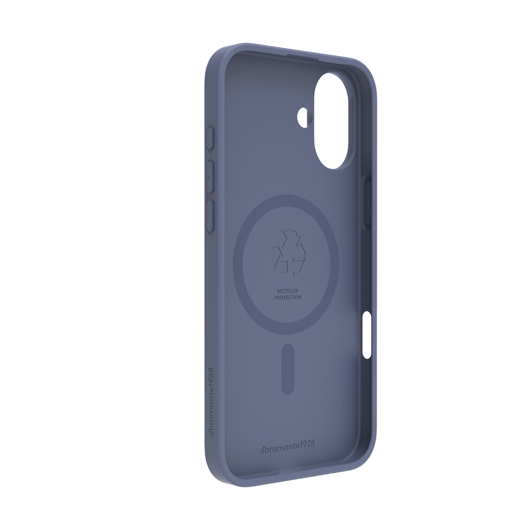 dbramante1928 Greenland Pro MS Coque de Protection pour iPhone 16 Plus 6.7", Bleu