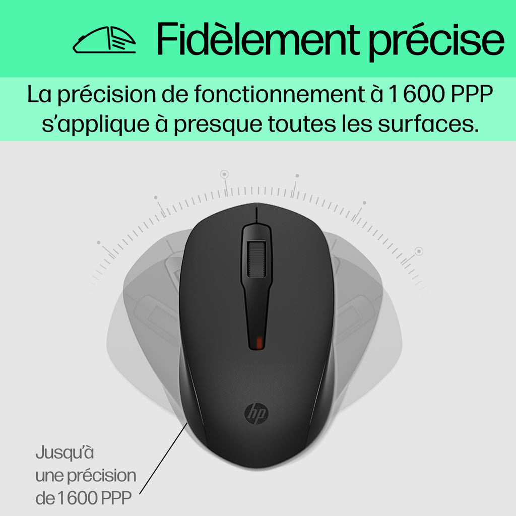 HP Ensemble Clavier et Souris Filaires 150, Noir