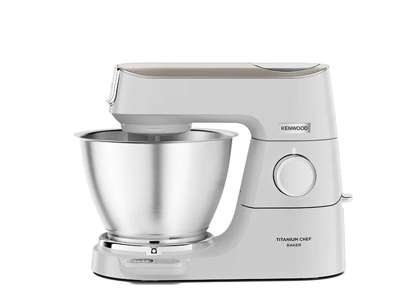 Kenwood KVC65.001WH Robot de Cuisine 1200 W, Bol 5 L en Acier Inoxydable, Blanc, Balances Intégrées