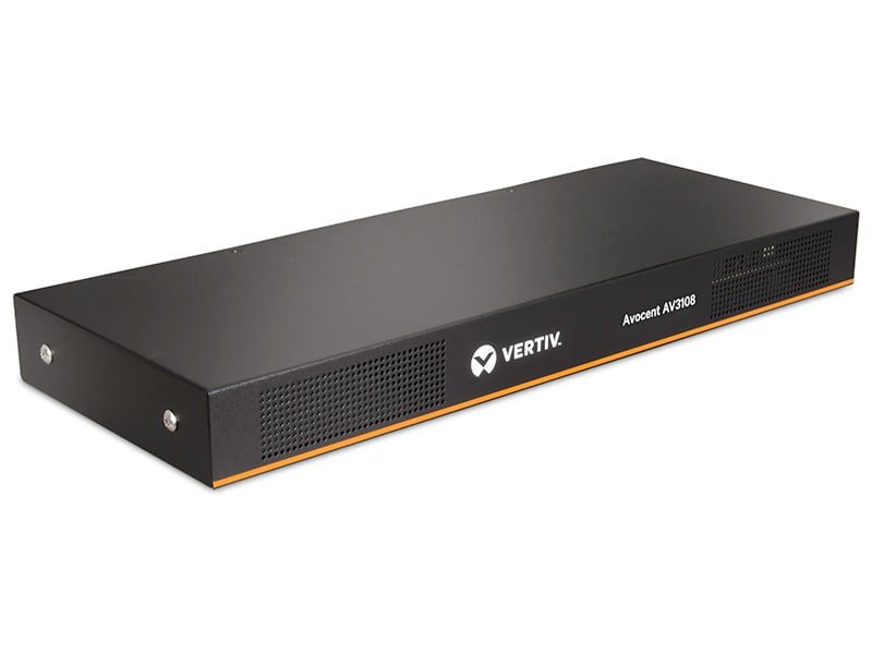 Vertiv Avocent AV 3108 commutateur écran, clavier et souris Grille de montage Noir - vue 4
