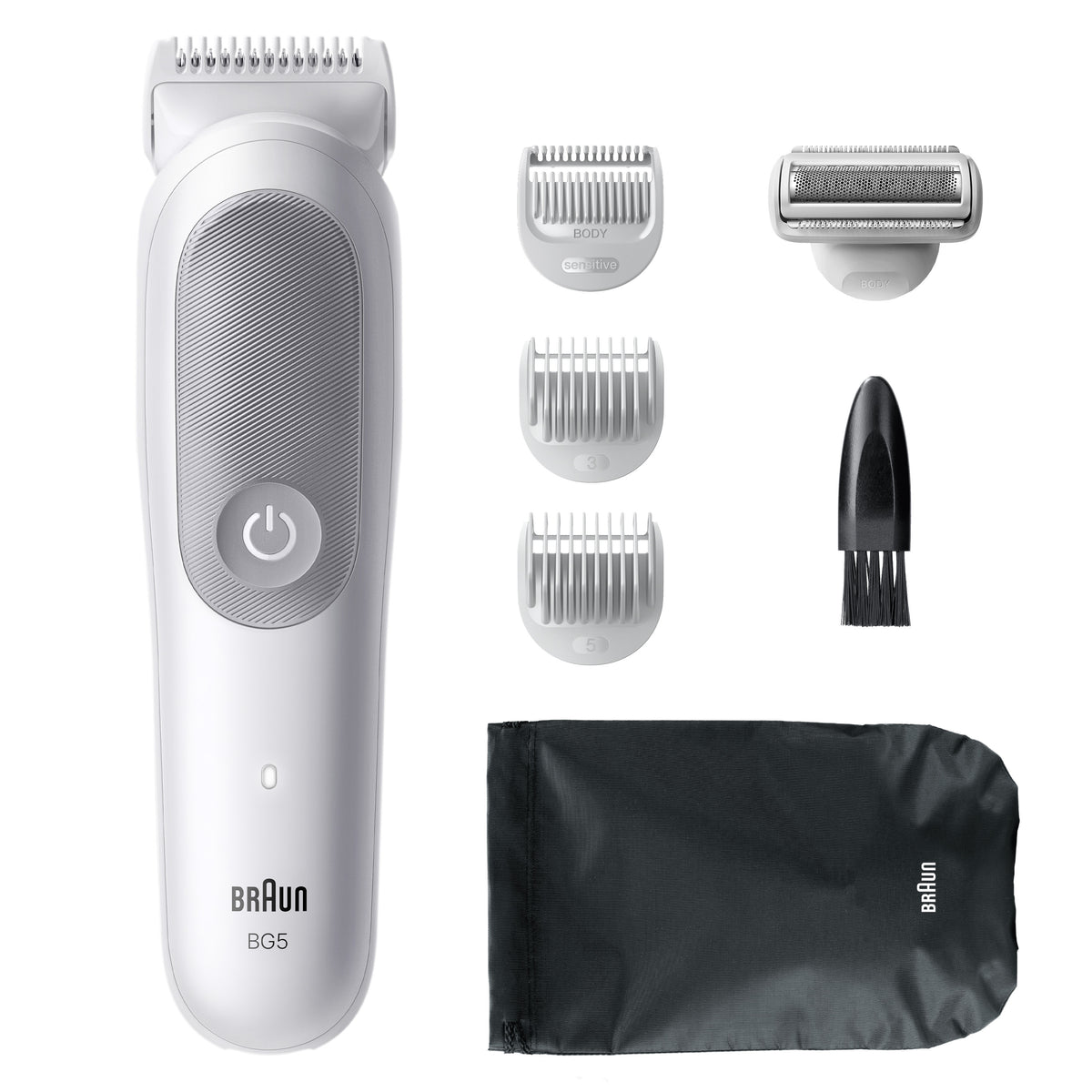 Braun Series 5 80789712 Tondeuse Corps et Rasoir, Gris Clair