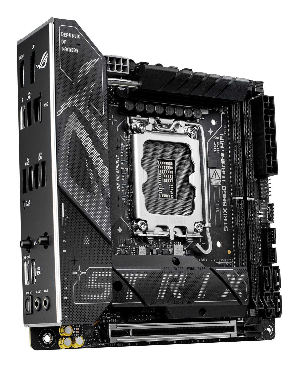 ASUS ROG STRIX B860-I GAMING WIFI Carte Mère Intel B860 LGA 1851 Mini-ITX