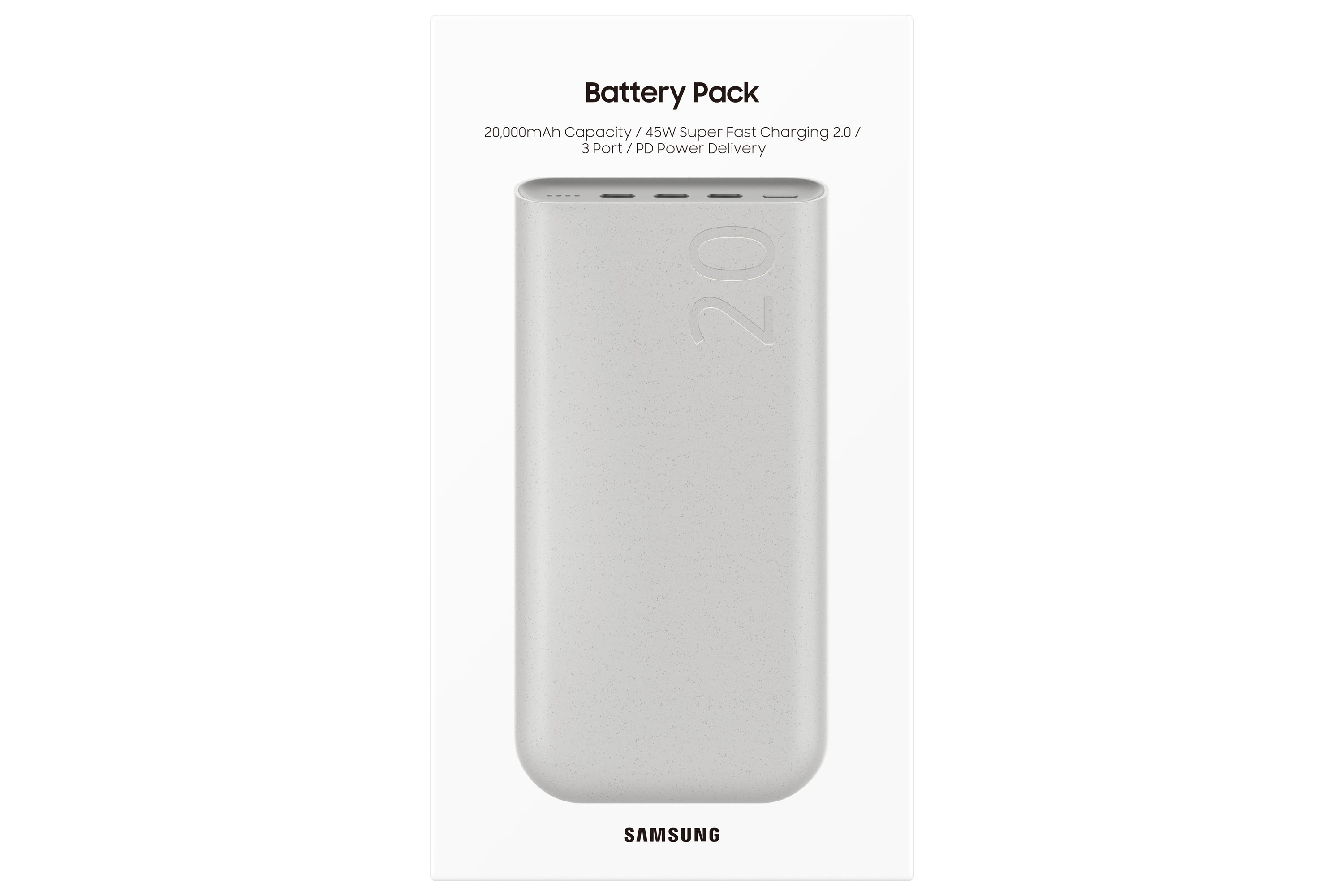 Samsung Samsung EB-P4520XUEGEU banque d'alimentation électrique 20000 mAh Beige