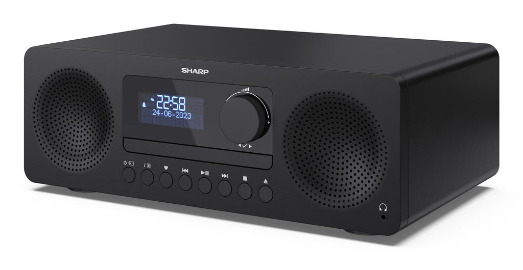 Sharp XL-B720D(BK) ensemble audio pour la maison Système micro audio domestique 30 W Noir