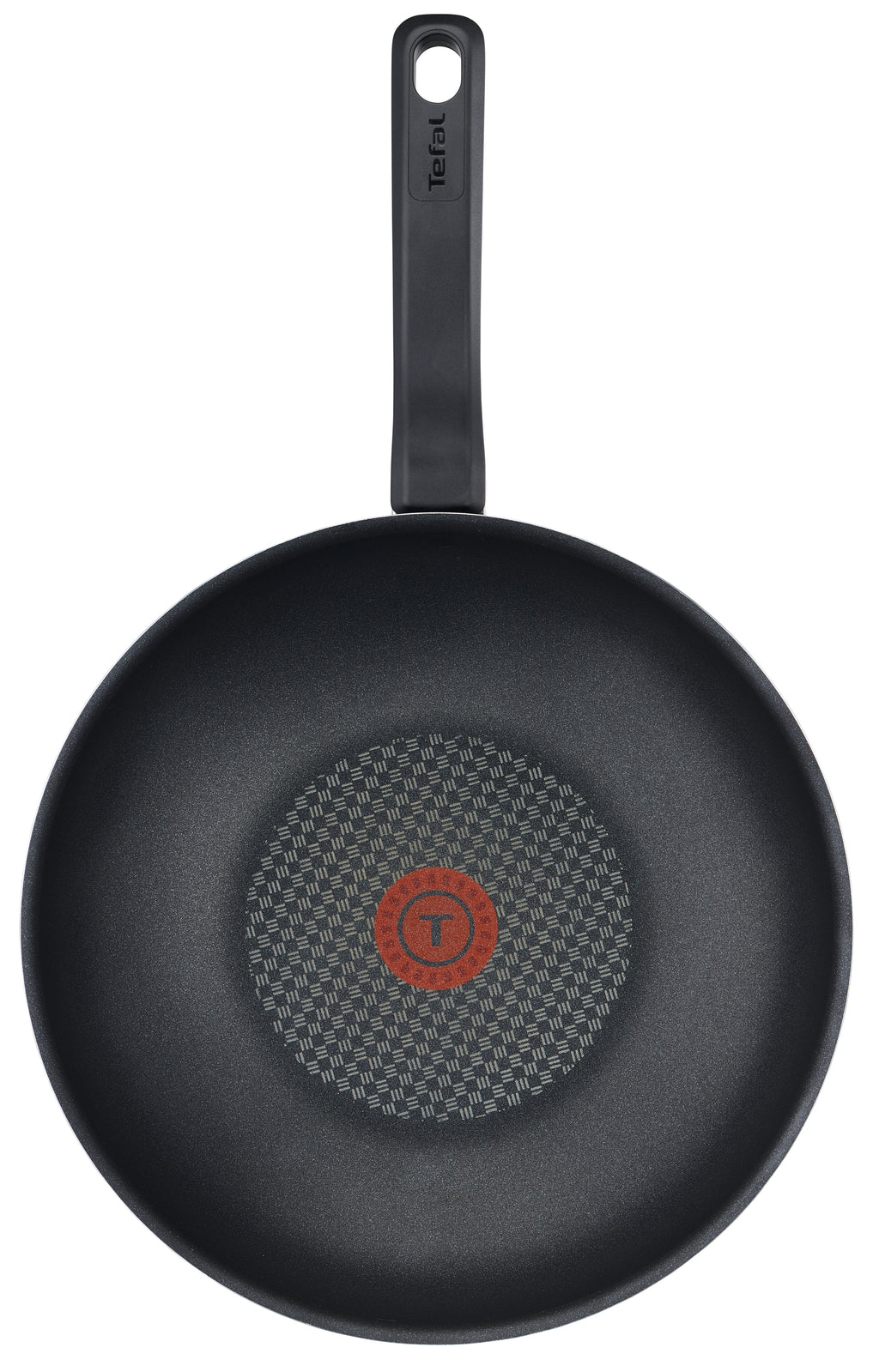 Tefal D52619 Resist Wokpfanne 28cm mit Spiegel-Effekt, schwarz