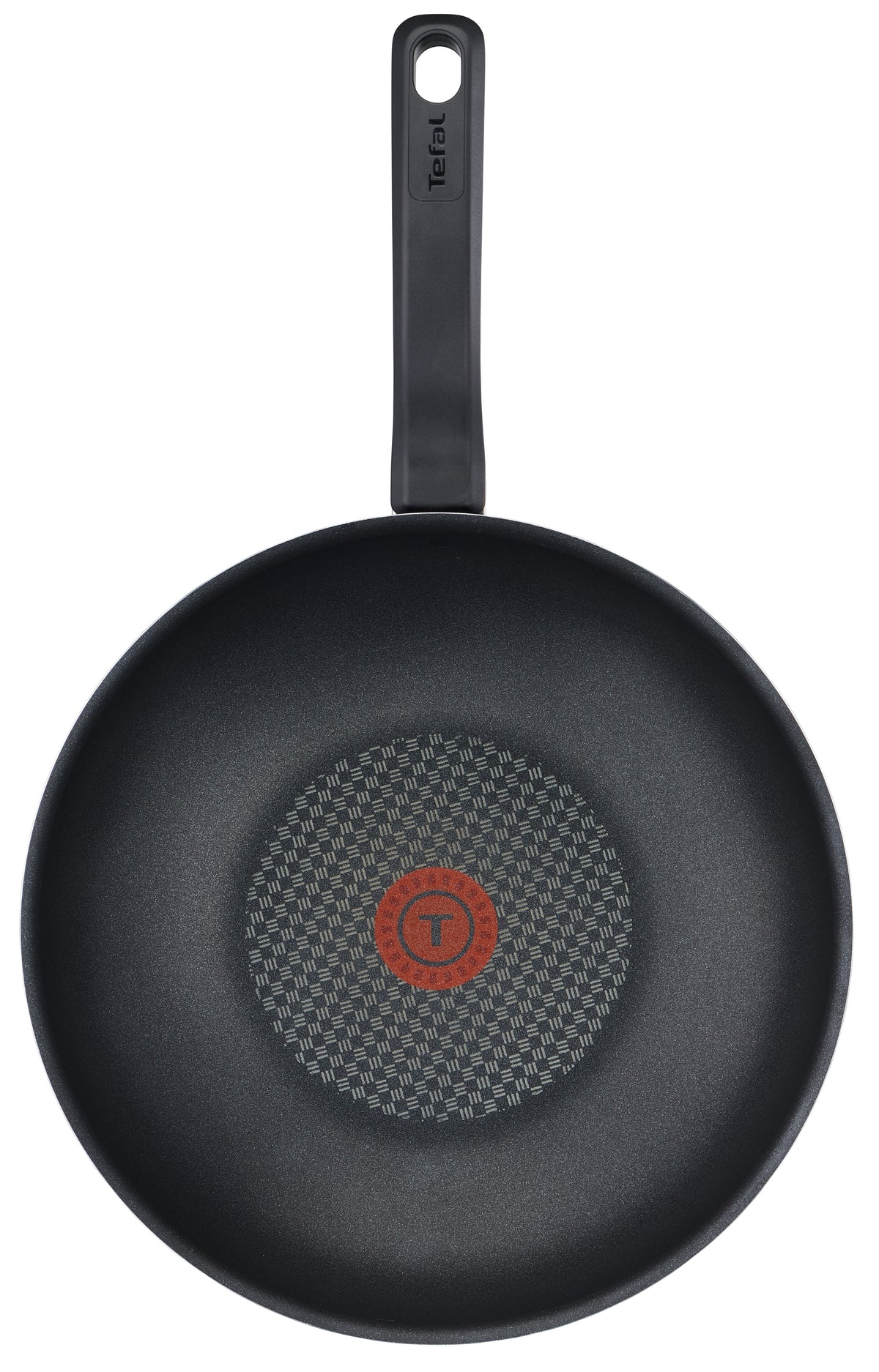 Tefal D52619 Resist Wokpfanne 28cm mit Spiegel-Effekt, schwarz
