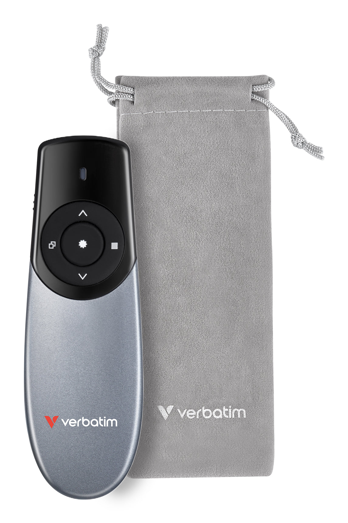 Verbatim 32365 Télécommande RF avec Pointeur Laser Rouge, Noir et Argent