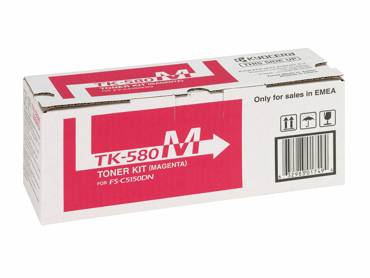 Kyocera TK-580M Cartouche de Toner Originale, Magenta