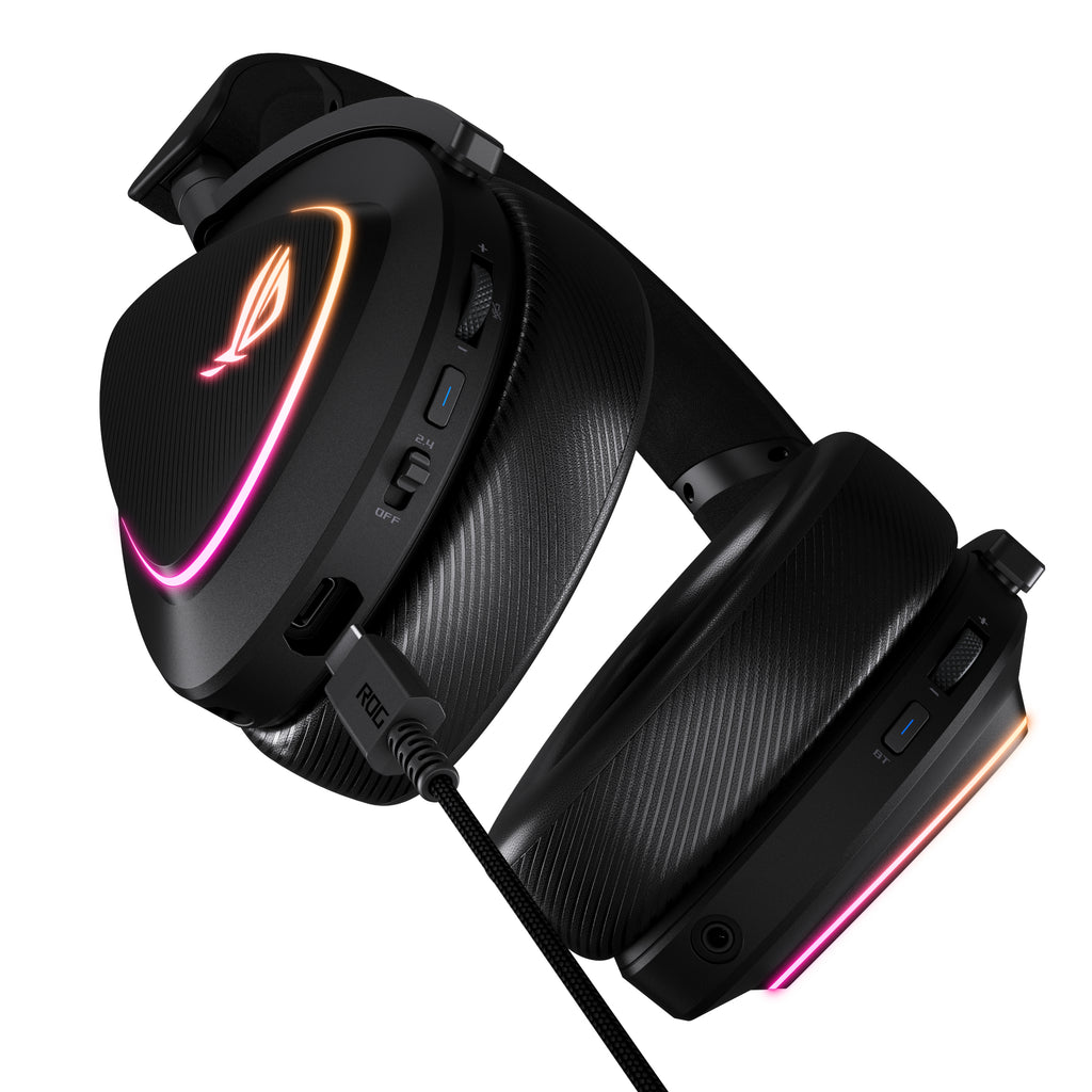 ASUS ROG Delta II Casque Gaming Filaire et Sans Fil Bluetooth USB Type-C, Noir