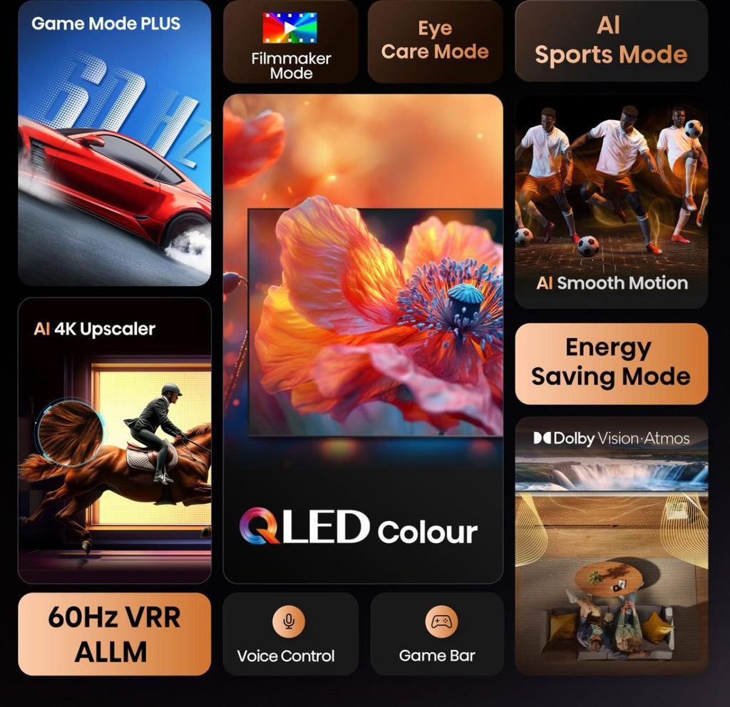 Hisense 43E7Q 109,2 cm (43") 4K Ultra HD Smart TV Wifi Noir