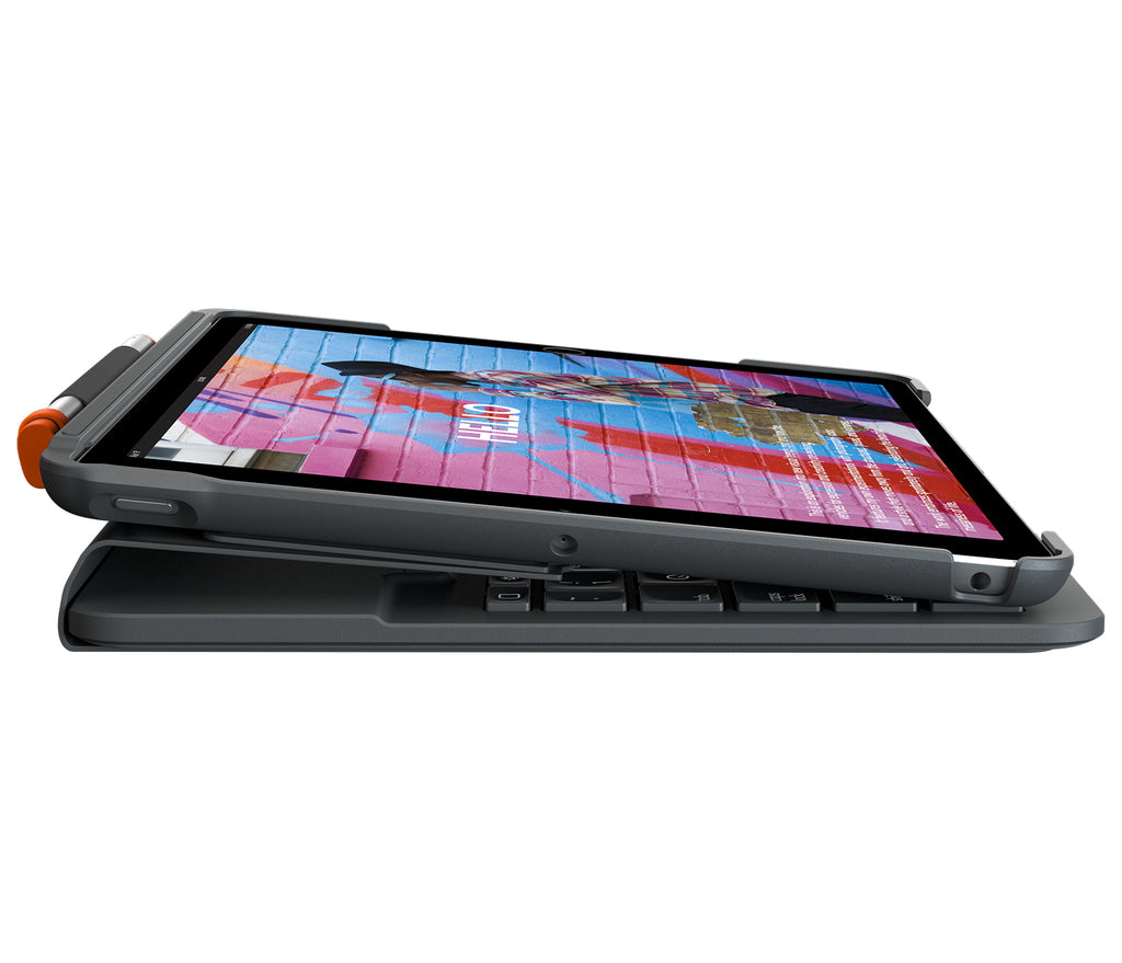 Logitech Slim Folio Clavier et Étui Folio Sans Fil, Disposition Suisse