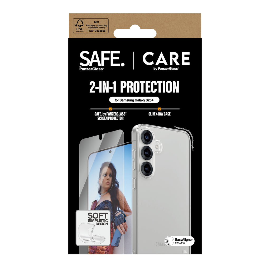 PanzerGlass PanzerGlass CARE™ by ® 2-in-1 Bundle Samsung Galaxy S25+ Protection d'écran transparent 1 pièce(s)