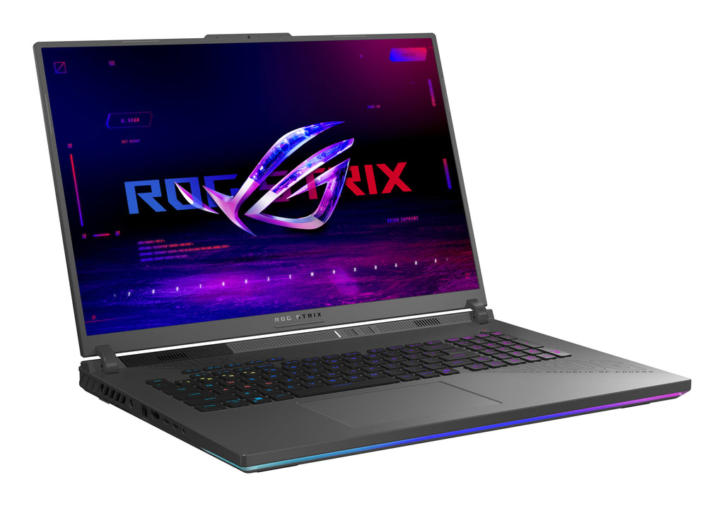 ASUS ROG Strix G18 G814FP-S9006W AMD Ryzen™ 9 9955HX Ordinateur portable 45,7 cm (18") WQXGA 32 Go DDR5-SDRAM 1 To SSD NVIDIA GeForce RTX 5070 Wi-Fi 6E (802.11ax) Windows 11 Home Allemand Gris