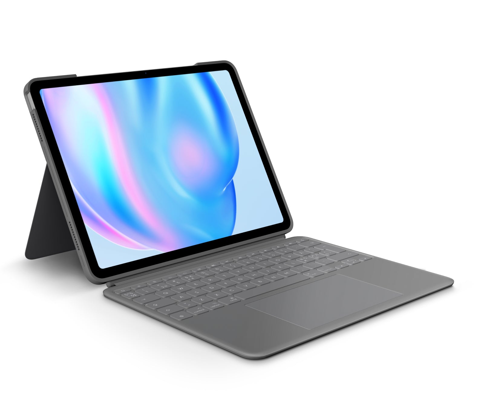 Logitech Combo Touch QWERTY Danés, Finlandés, Noruego, Sueco Smart Connector Gris
