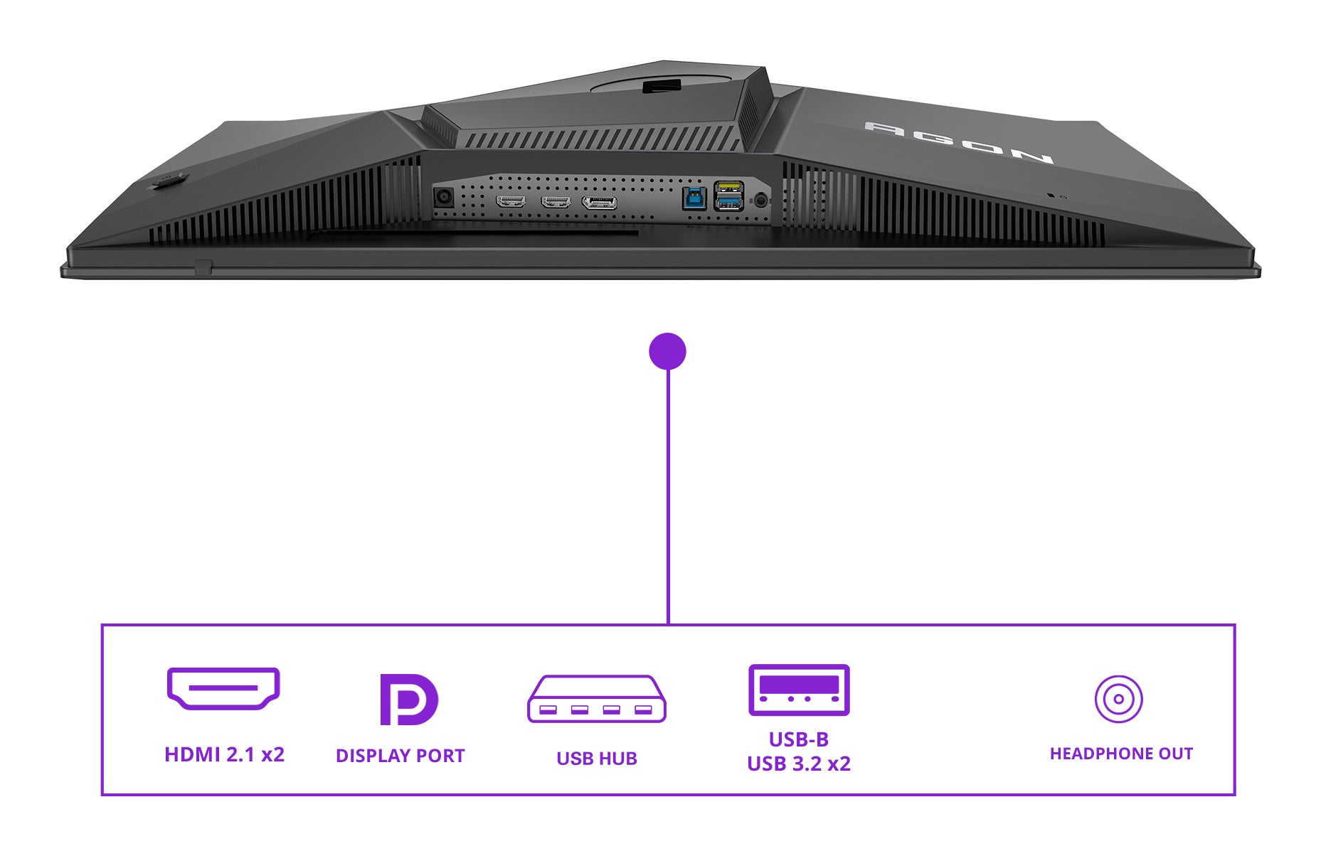 AOC AGON PRO AG276QKD2 écran plat de PC 67,3 cm (26.5") 2560 x 1440 pixels Quad HD QD-OLED Noir, Gris