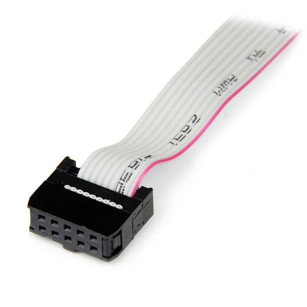 StarTech.com Plaque Adaptateur Série Mâle 9 Broches vers Connecteur Interne Carte Mère 10 Broches, 40 cm