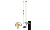 Delock LTE Antenne SMA Stecker 2 - 6,5 dBi 27 cm omnidirektional starr Mastmontage weiß outdoor