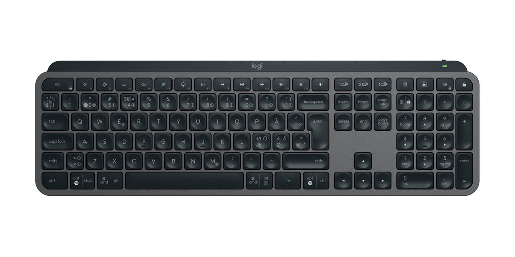 Logitech 920-010931 teclado Ratón incluido Oficina RF Wireless + Bluetooth QWERTY Nórdico Grafito