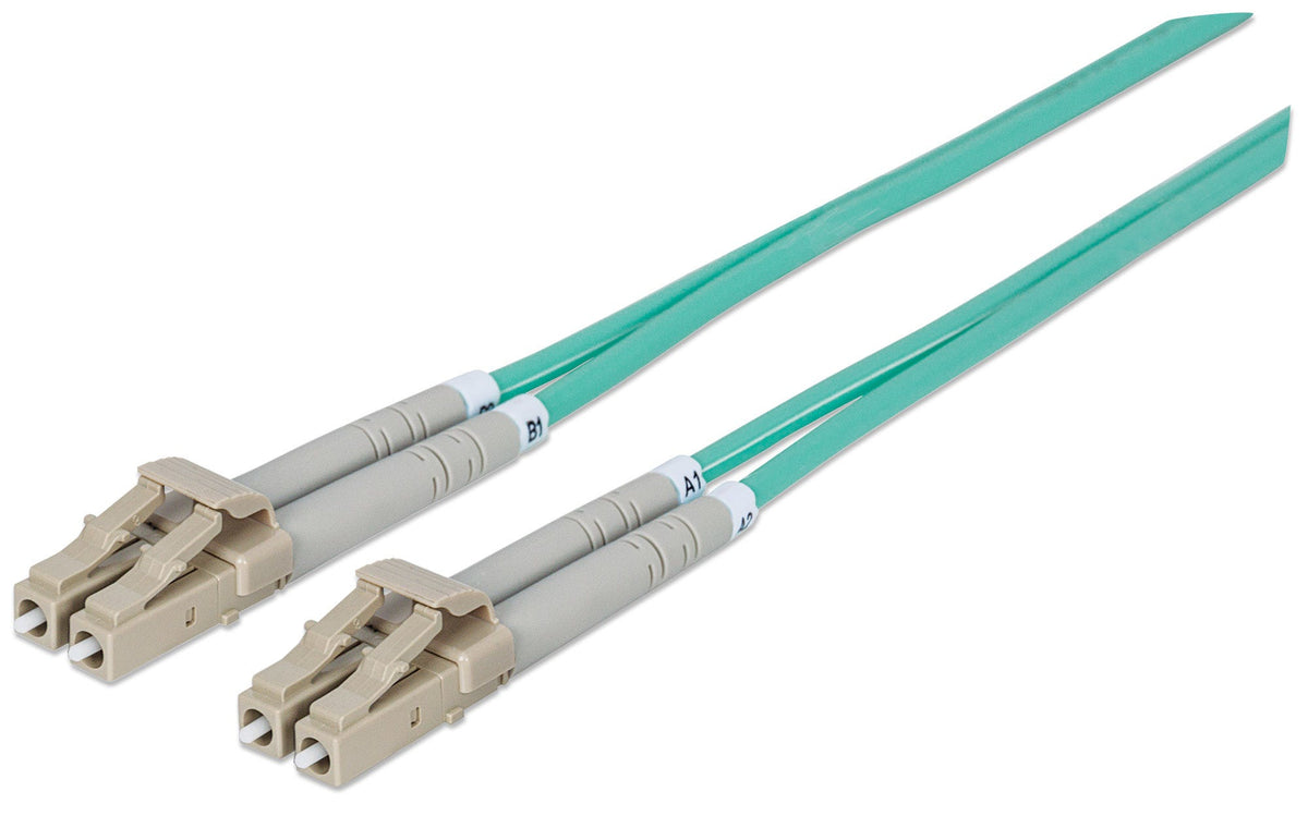 Intellinet 750066 Câble InfiniBand et Fibres Optiques OM3 LC-LC 3m Aqua