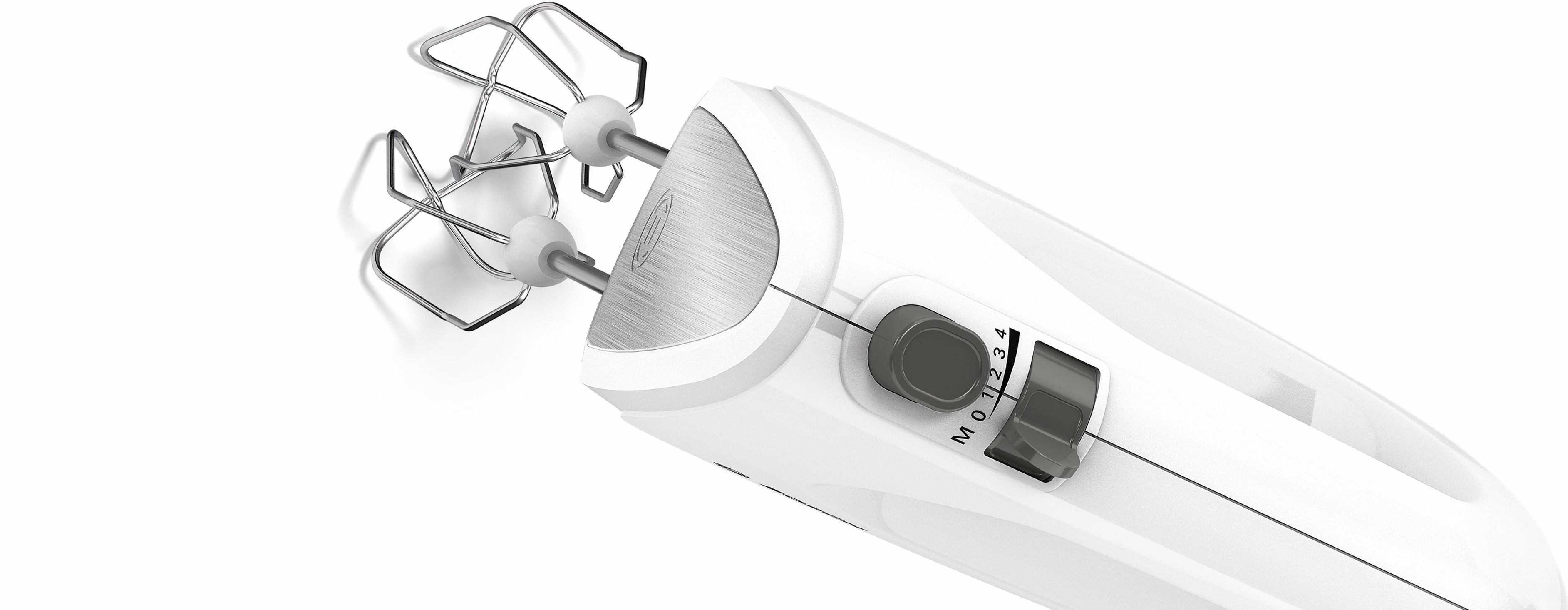 Bosch Bosch MFQ24200 mixeur Batteur à main 400 W Acier brossé, Blanc