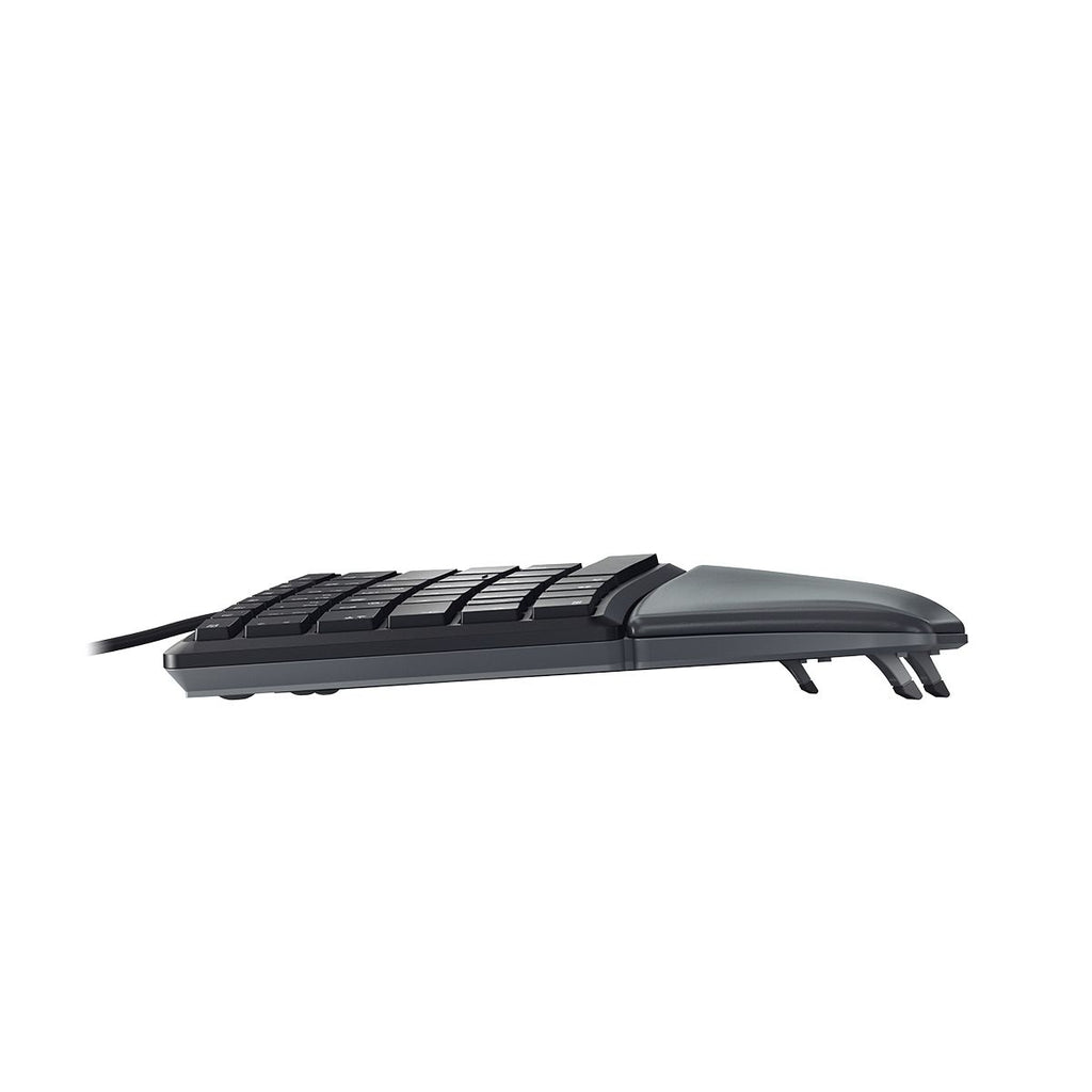 CHERRY KC 4500 ERGO Clavier Ergonomique USB QWERTY Anglais Américain, Noir