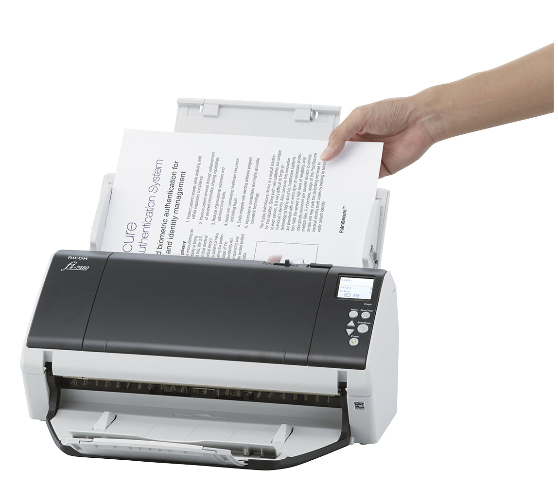 Ricoh fi-7480 Scanner ADF 600 x 600 DPI A3 Gris, Blanc
