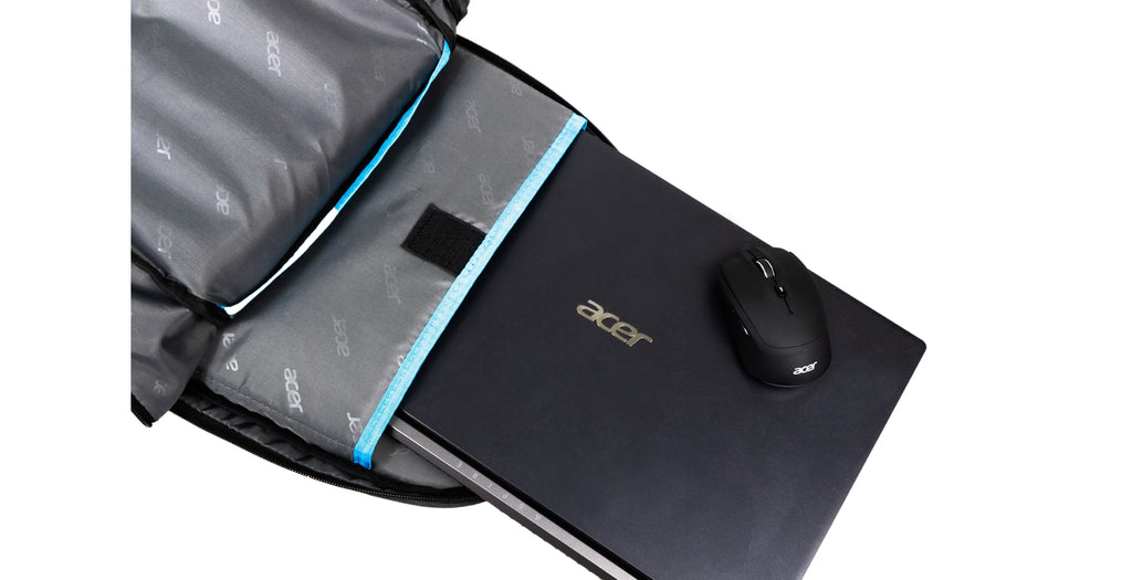 Acer PBG510 sac à dos Sac à dos de jeu Noir, Bleu Polyester
