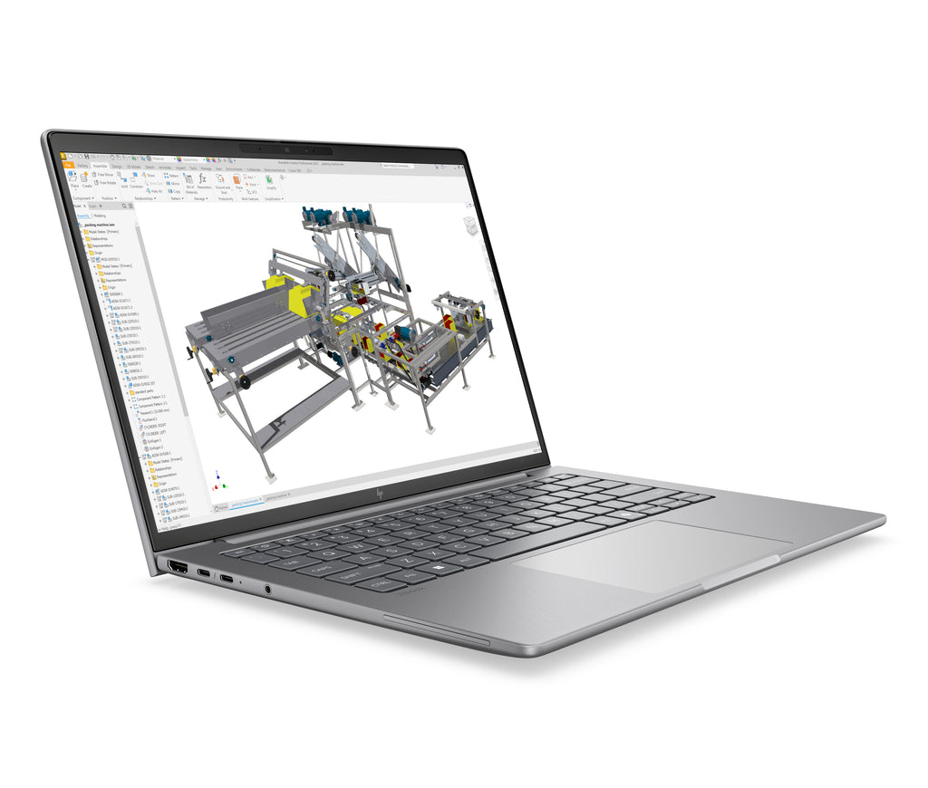 HP ZBook 8 G2a Copilot+ PC AMD Ryzen AI 9 HX PRO PRO 470 Station de travail mobile 35,6 cm (14") WUXGA 64 Go DDR5-SDRAM 1 To SSD Wi-Fi 7 (802.11be) Windows 11 Pro AI Workstation, AI PC Argent - vue 2