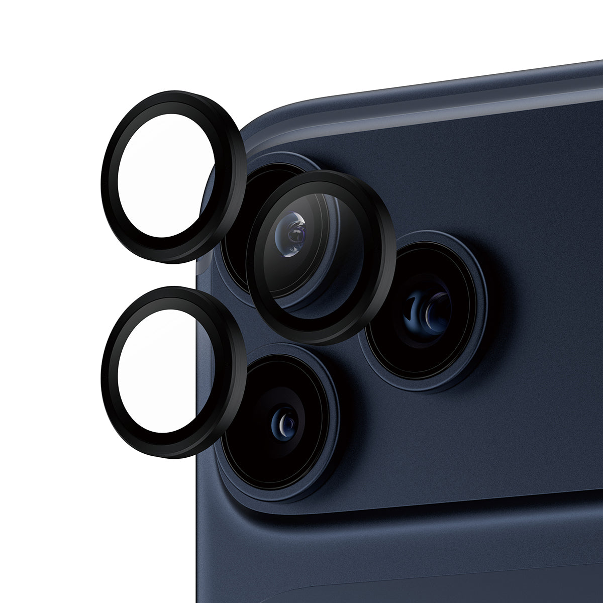 PanzerGlass ® Hoops® Camera Lens Protector Black iPhone 17 Pro | iPhone 17 Pro Max | iPhone 16 Pro | 16 Pro Max Protection d'écran transparent Apple 1 pièce(s)