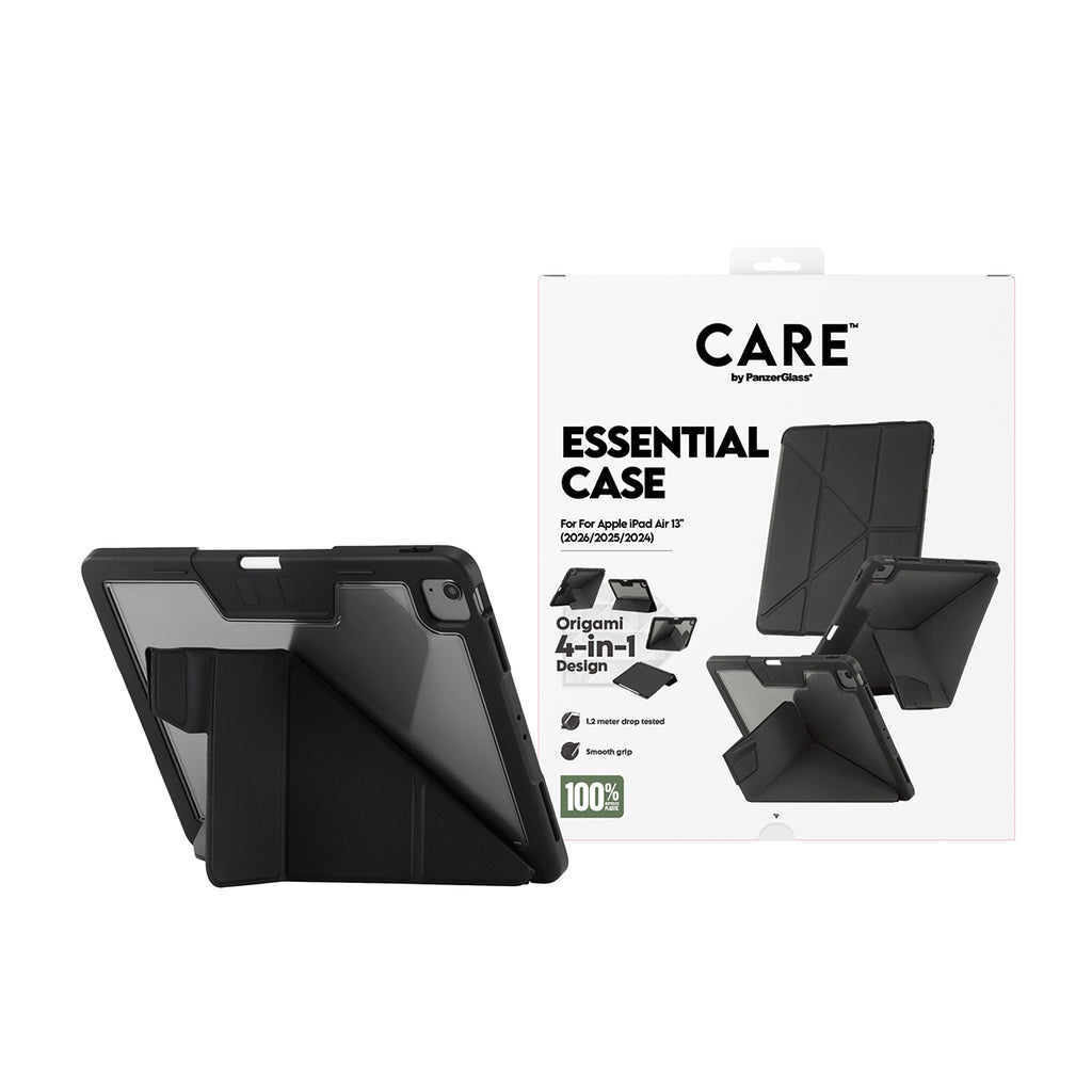 PanzerGlass CARE™ by ®™ by Essential Case Black iPad Air 13" (2024-2026) coque de protection pour téléphones portables H