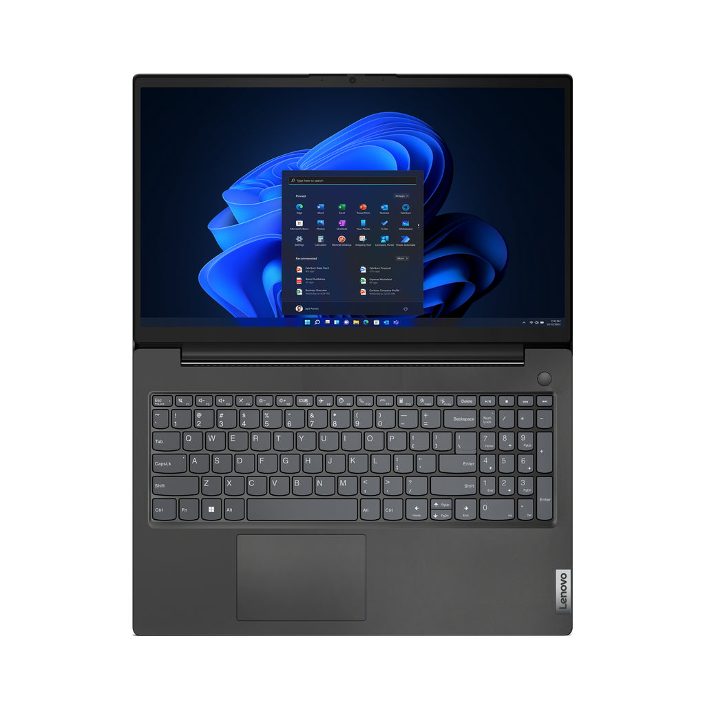 Lenovo V15 G4 AMN AMD Ryzen™ 5 7520U Ordinateur portable 39,6 cm (15.6") Full HD 16 Go LPDDR5-SDRAM 512 Go SSD Wi-Fi 6 (802.11ax) Windows 11 Pro Anglais Noir