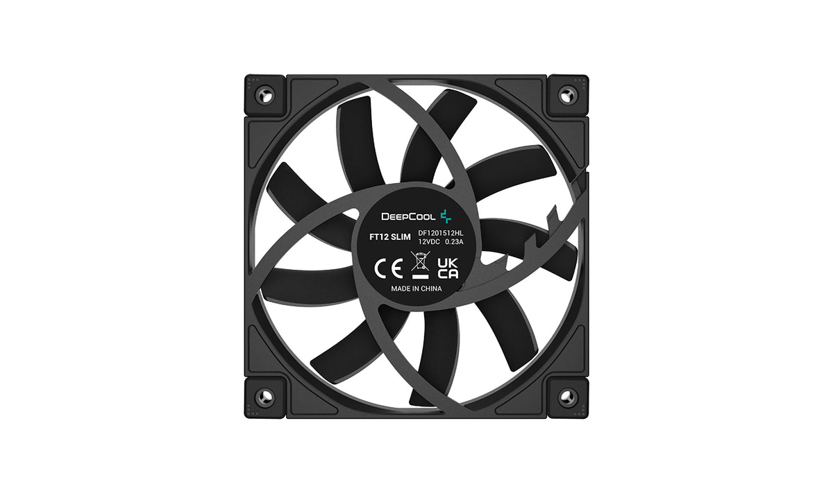 DeepCool FT12 Slim Ventilateur 120x120x15 mm Noir