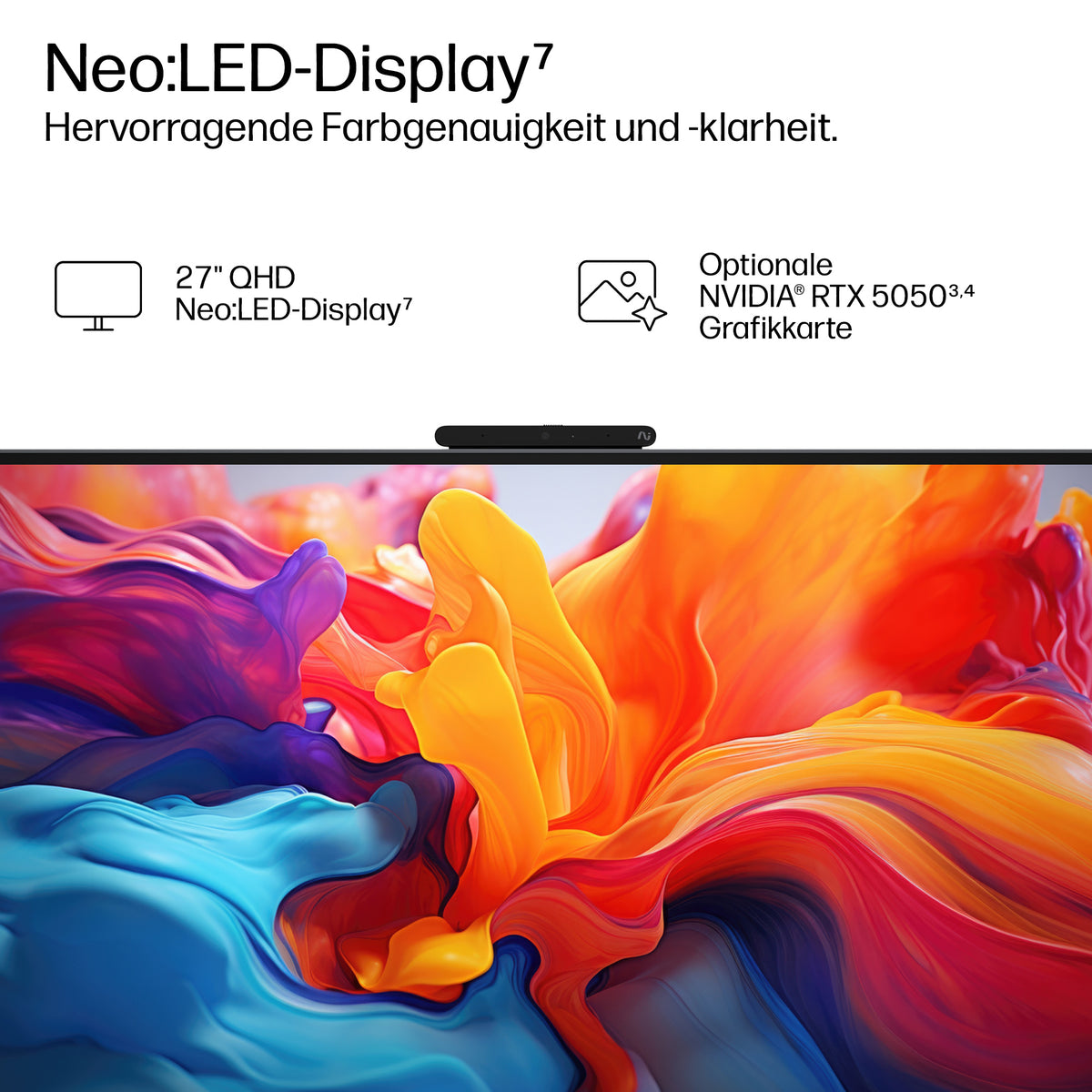 HP Omnistudio X All-in-One PC 27-cx0150ng, Écran 27" QHD, Intel Core Ultra 5 325, 16GB RAM, 512GB SSD, Iris Xe, Win11