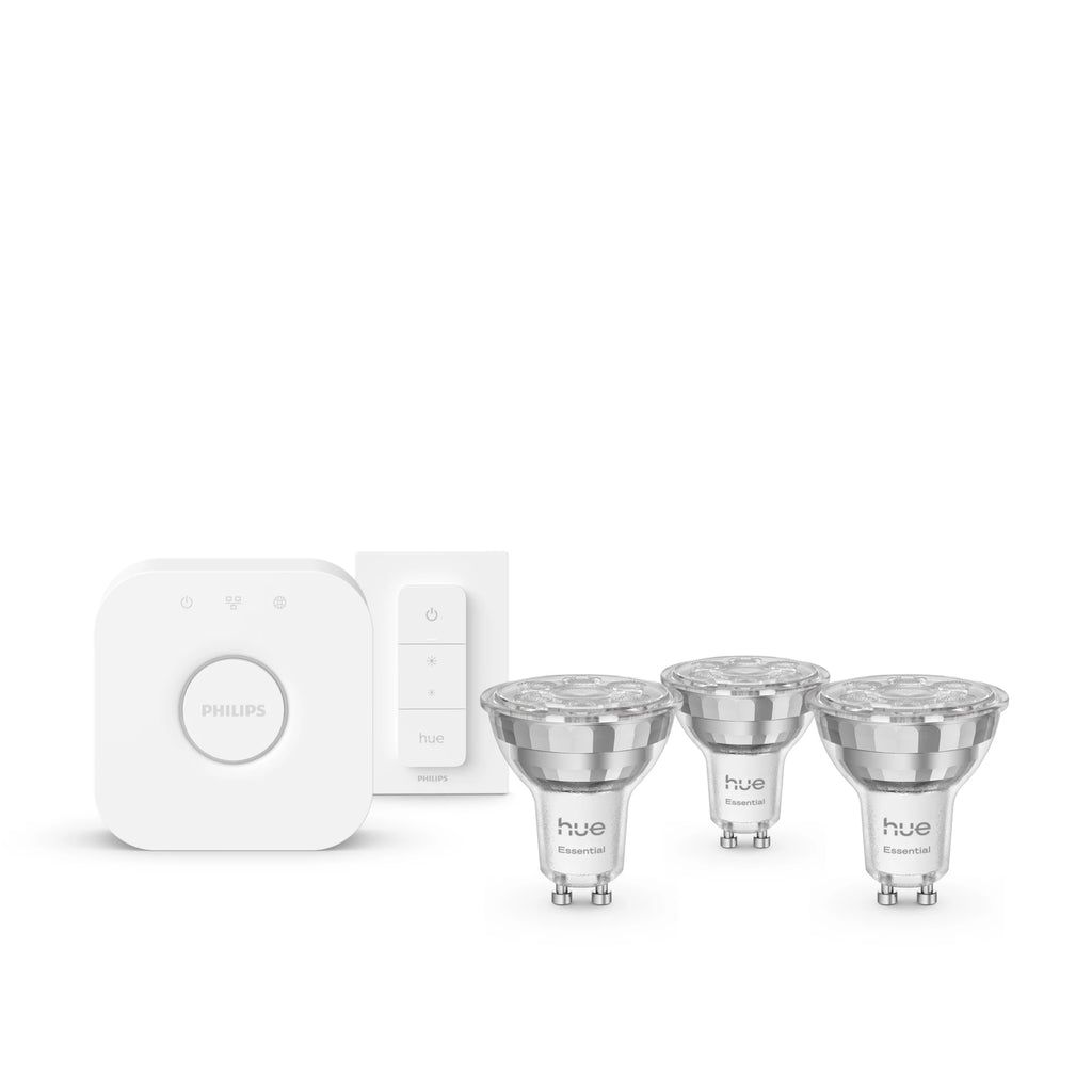 Philips Hue White and Color ambiance Kit de démarrage Essential : 3 ampoules connectées GU10 (345 lm) + variateur - vue 2