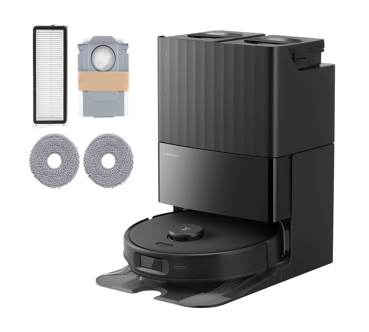 Roborock Qrevo Edge 5V1 Aspirateur Robot, 0,325 L, Noir