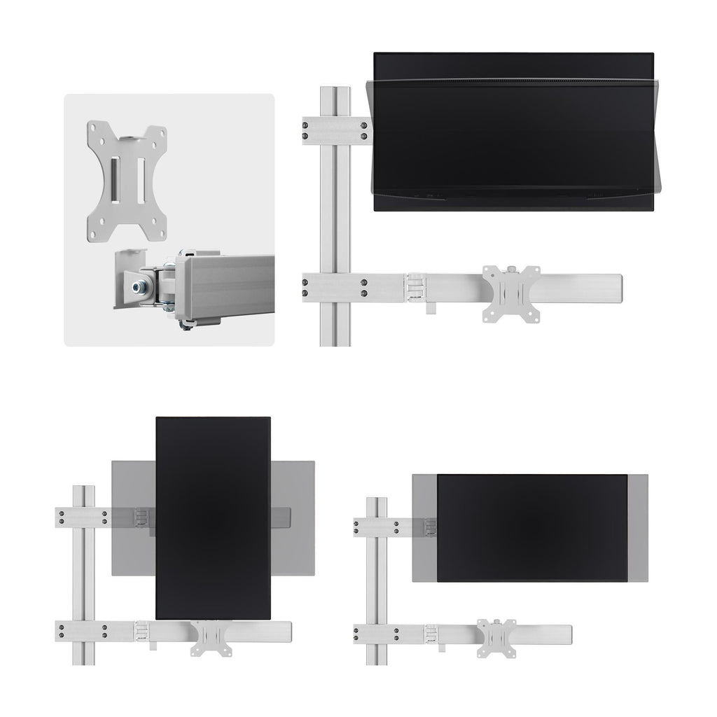 StarTech.com 6-MONITOR-ARM-A Support d'Écran Plat pour Bureau jusqu'à 32 pouces, Blanc