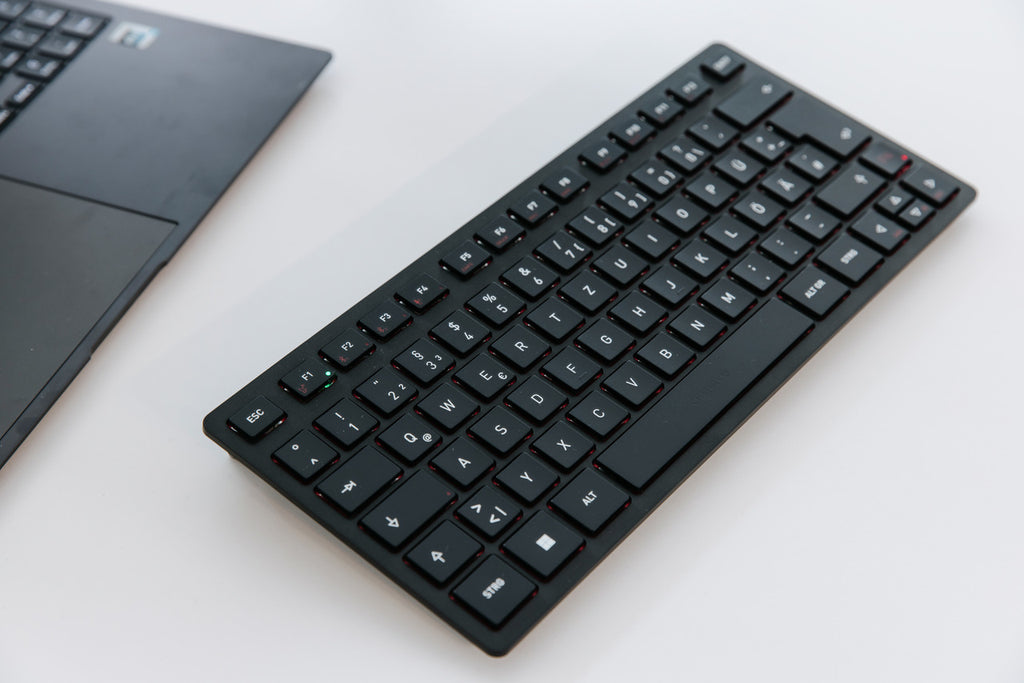CHERRY KW 9200 MINI clavier Universel USB + RF Wireless + Bluetooth QWERTY Nordique Noir - vue 6