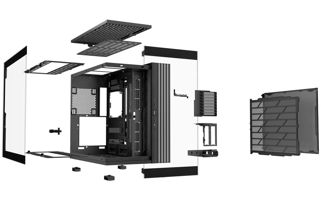 be quiet! Light Base 900 DX Noir | Boîtier PC ARGB vitré, Mini ITX / Micro ATX / ATX / E-ATX / XL-ATX