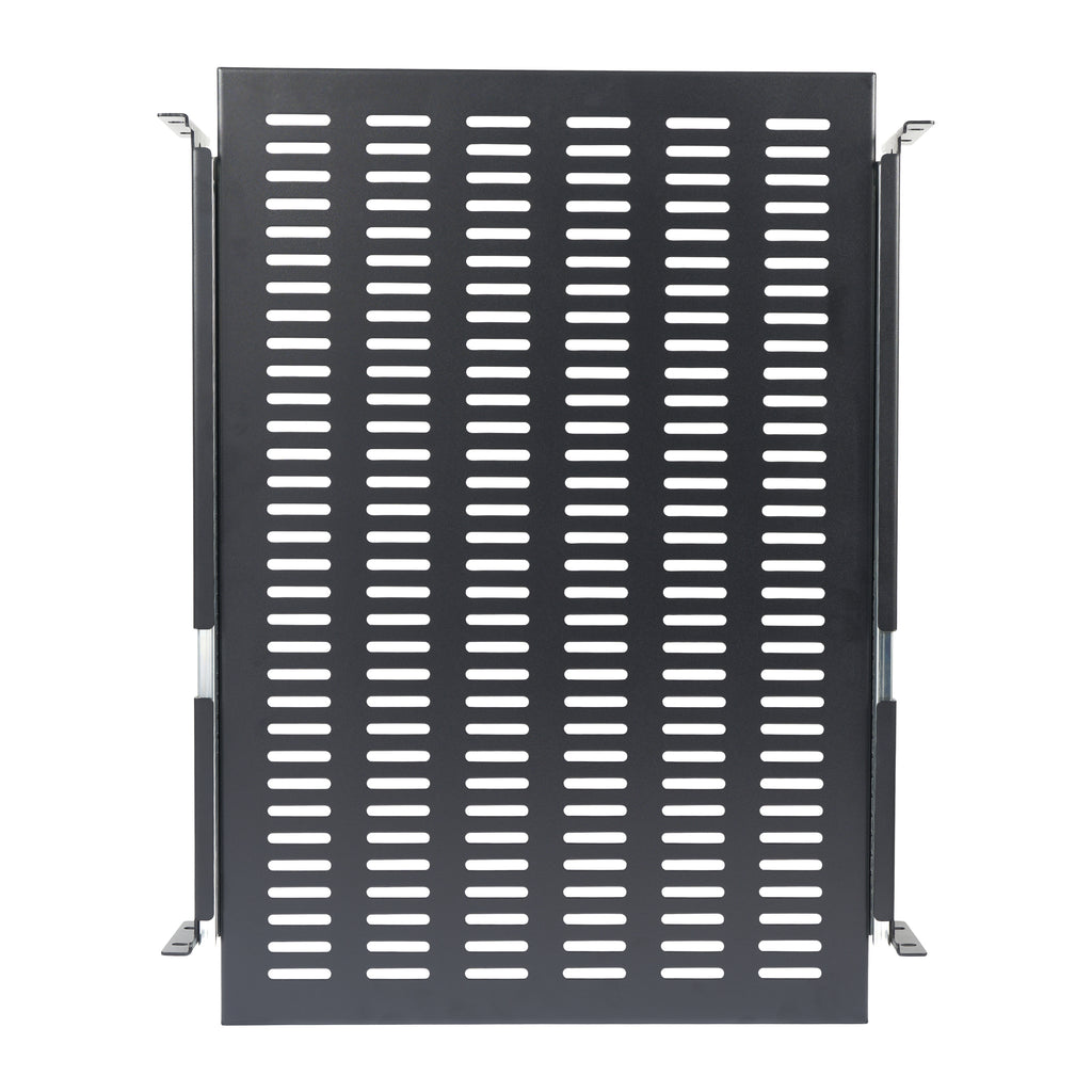 StarTech.com Étagère Coulissante pour Rack Serveur 2U, Profondeur Ajustable 48 cm, Capacité 22.7kg