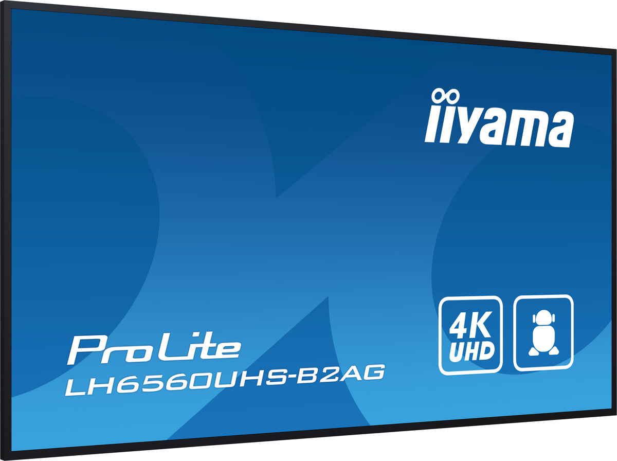 iiyama LH6560UHS-B2AG Écran d'affichage dynamique 64.5" 4K Ultra HD LED Android 11 Wifi Noir