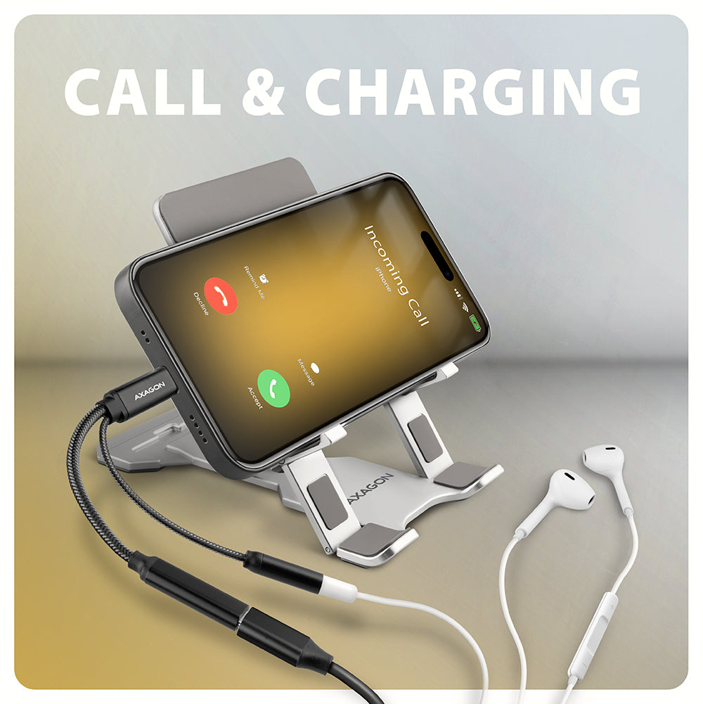 Axagon ADA-HCPD câble audio 0,1 m USB-C, 3.5 mm USB-C Noir - vue 5