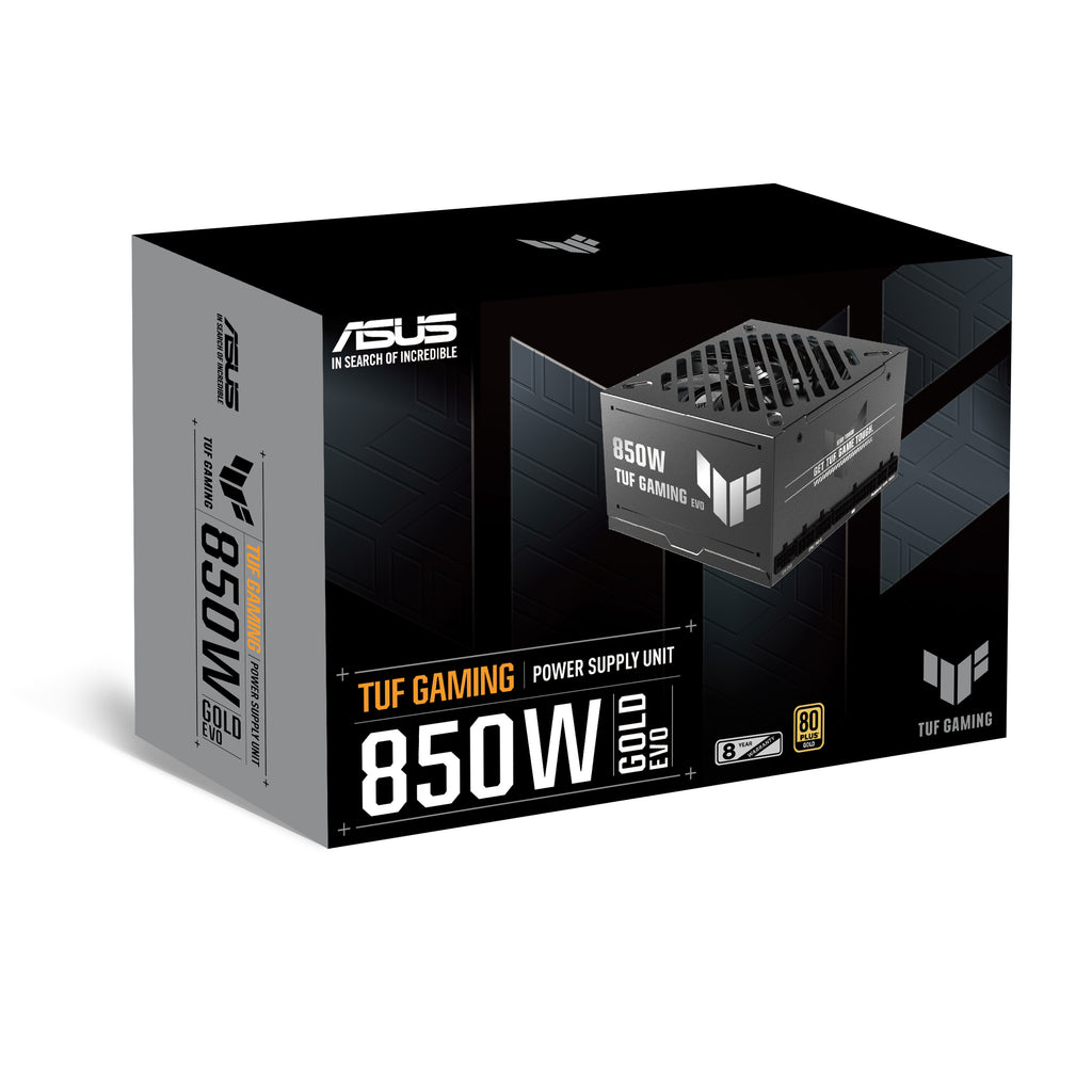 ASUS TUF Gaming 850G EVO Alimentation 850W ATX 80 PLUS Gold, Noir